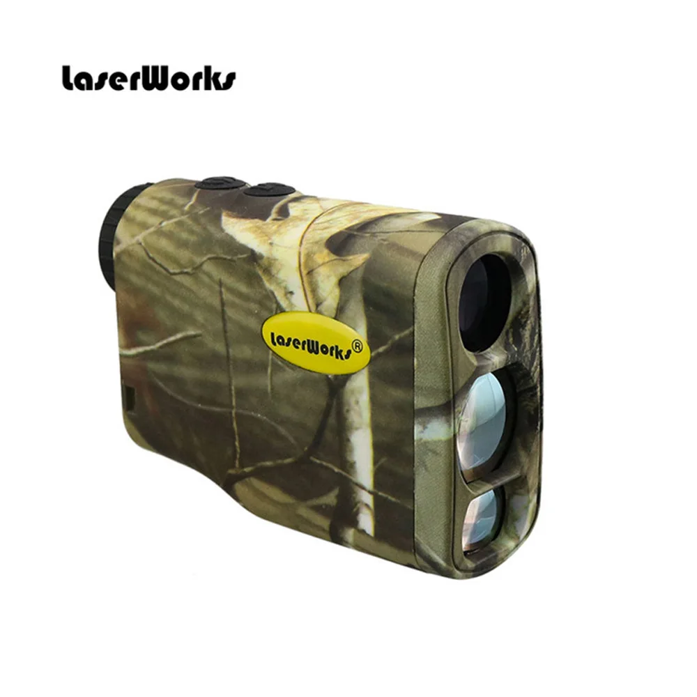 LaserWorks лазерный дальномер для охоты и гольфа, черный и Камуфляжный цвет 600 м-1500 м с наклоном
