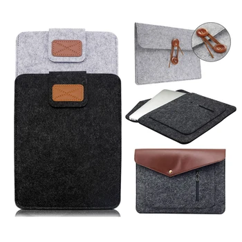 

Felt Sleeve Bag Case For Macbook Air Pro Retina 11 13 15 inch Laptop Bags Pouch for Lenovo HP Dell ASUS Notebook Notebook Cover