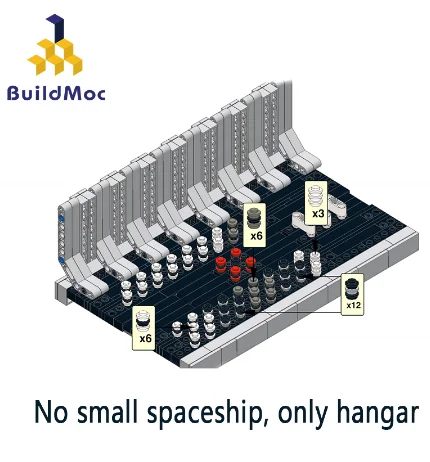 BuildMoc 5869 космический корабль Набор мини док-Бей 327 273 75192 строительные блоки