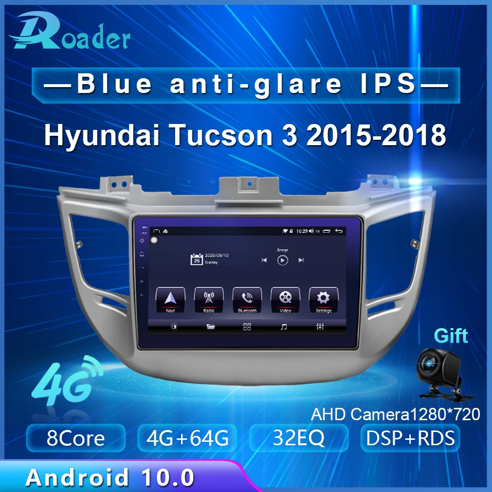 Автомобильный мультимедийный плеер Roader Android 10 0 автомобильный DVD для Hyundai Tucson 3 2015