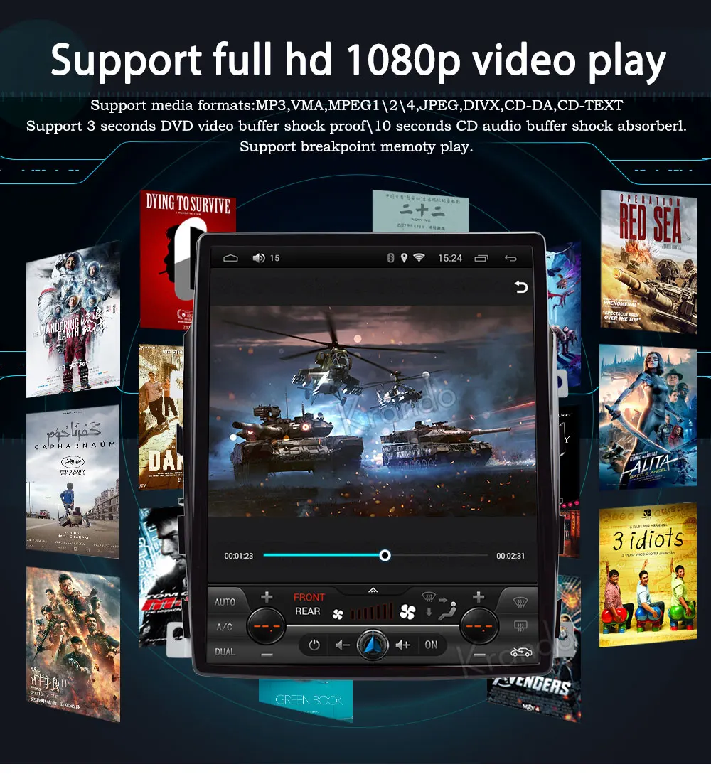 Discount Krando Android 7.1 10.4" Tesla Vertical screen car audio player for porsche Panamera 2015 2016 multimedia gps navigation 7