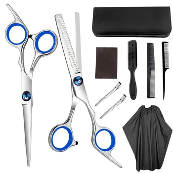 

Professional Hair Cutting Scissors Set Cutting Thinning Styling Tool Hair Scissors Stainless Steel Hairdressing Shears 6 Inch