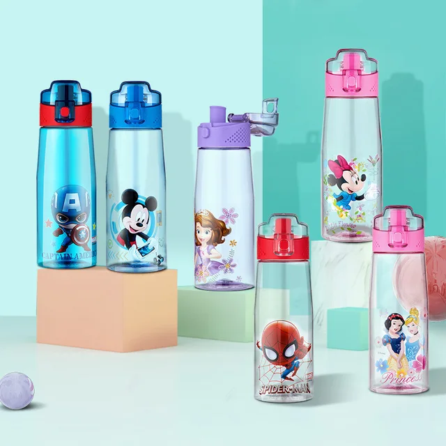 JEWEL Flipper Disney Sipper Bottle for school kids - Mickey & Minie Mouse  Cartoon 500 ml Water Bottles