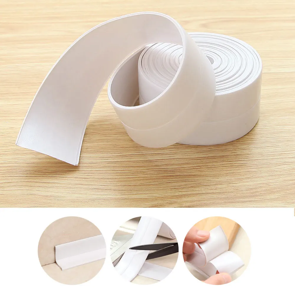 3.2m PVC Waterproof Mildew Proof Self Adhesive Door Window Sealing Strip