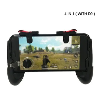 

4 in 1 Mobile Game Controller Gamepad with Fire Keys For PUBG FPS Shooting Games Phone Gaming Grip Joystick