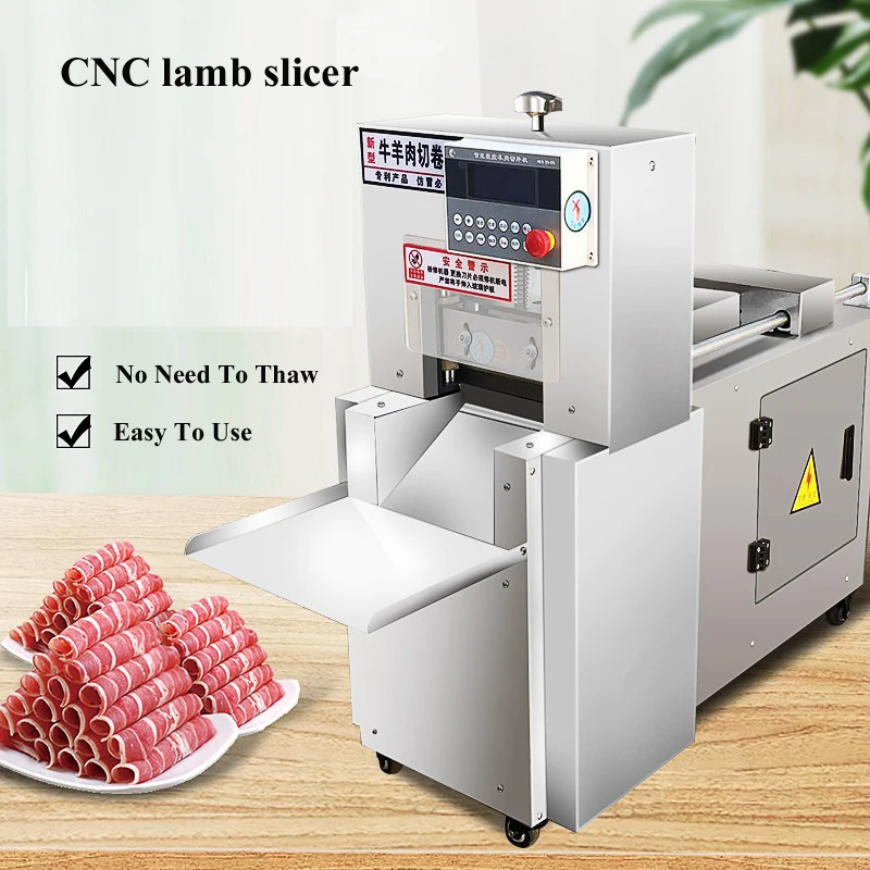 

Commercial Stainless Steel Mutton Slicer Freezing Meat Beef Mutton Roll Slicer