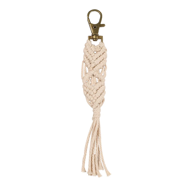 11 Artilady Гавайские брелоки с кисточками для женщин Boho key Holder Брелок макраме сумка Шарм ювелирные изделия подарок для друзей Прямая поставка - Цвет: 11