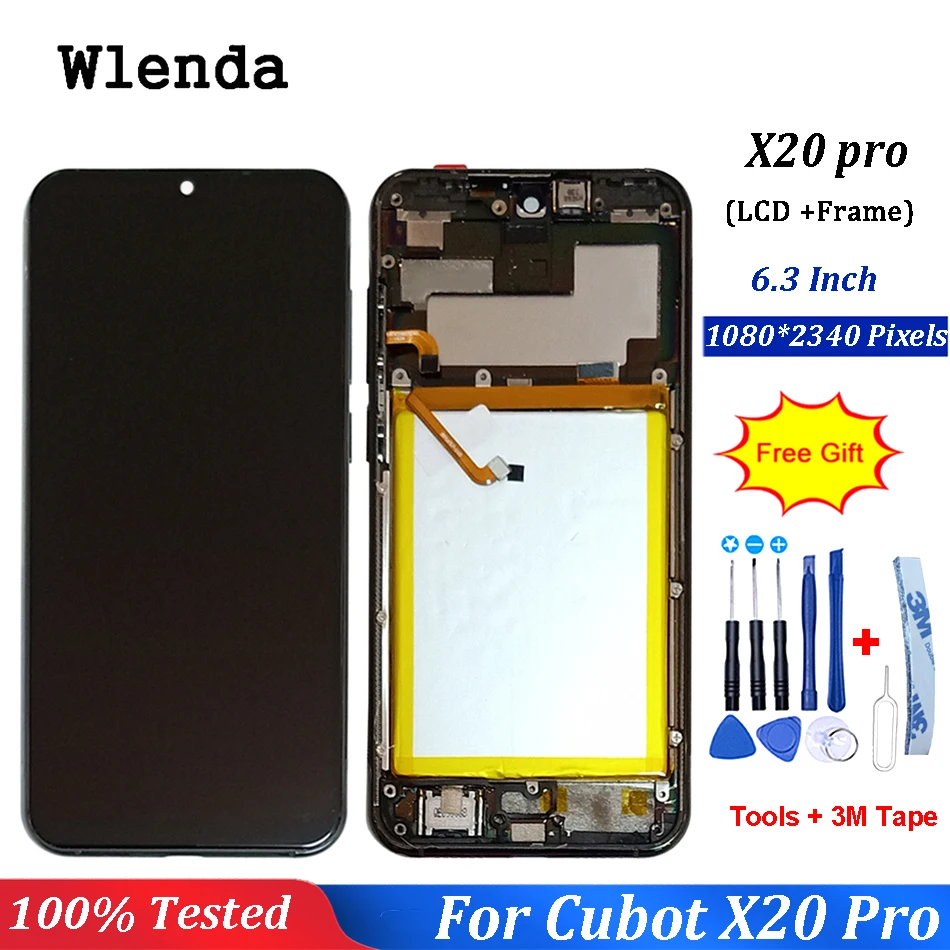 6 3 &quotчерный ЖК дисплей для CUBOT X20 PRO + кодирующий преобразователь сенсорного