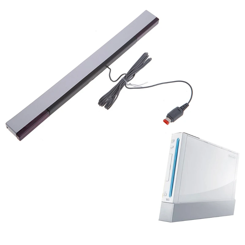New Practical Wired Sensor Receiving Bar For Nintendo Wii / Wii U New