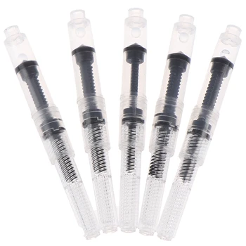 

5pcs Universal Fountain Pen Small Black Ink Caliber 2.6 mm Converter pump Cartridges Refill Converter