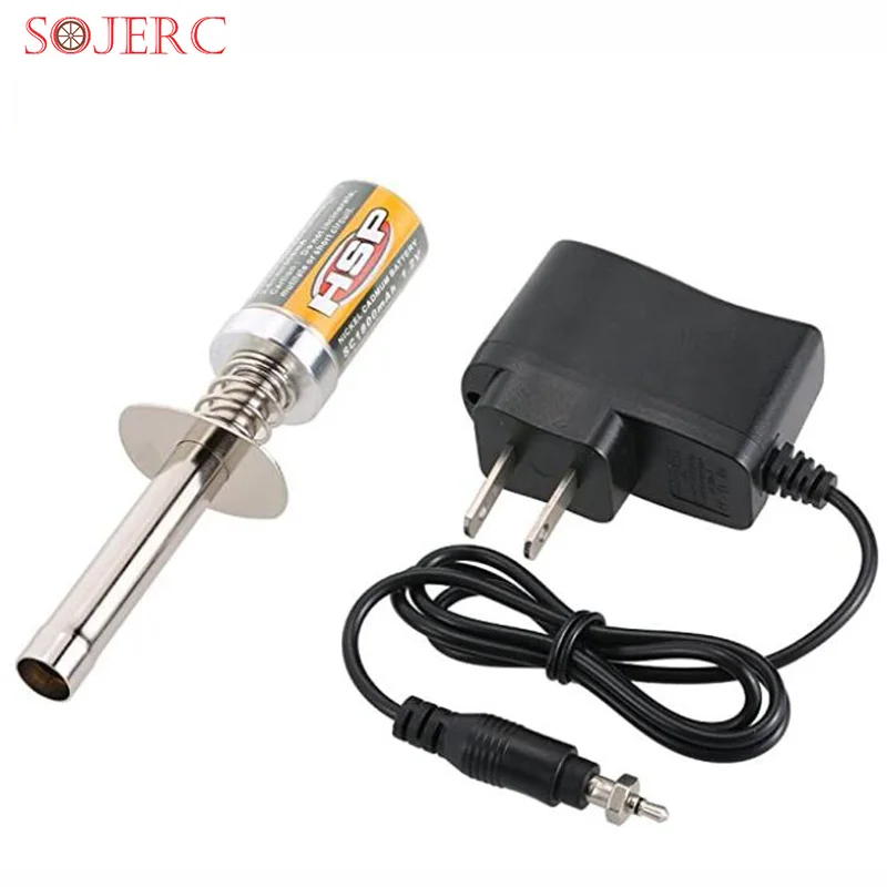 

SOJERC HSP Nitro Starter Kit Glow Plug Igniter with Battery Charger for HSP RedCat Nitro Powered 1/8 1/10 RC Car