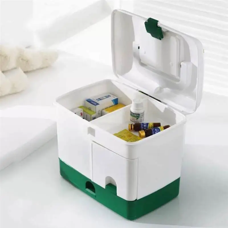 

Medicine Box Family Medical Box Emergency Medicine Chest Multiple Layers Large Capacity Pill Cases Home First Aid Medical Box