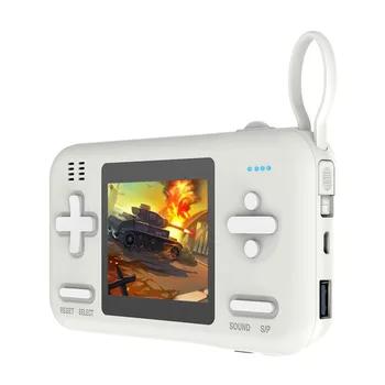 

Portable Game Console High Capacity 8000 mAh Built In Cables for All Phones With 416 Games Mobile Power Banks 8Bit Consolas