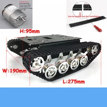TS100 металлический амортизирующий Танк шасси комплект тяжелой нагрузки умный гусеничный робот рама с 33GB-520 мотор образование DIY игрушка