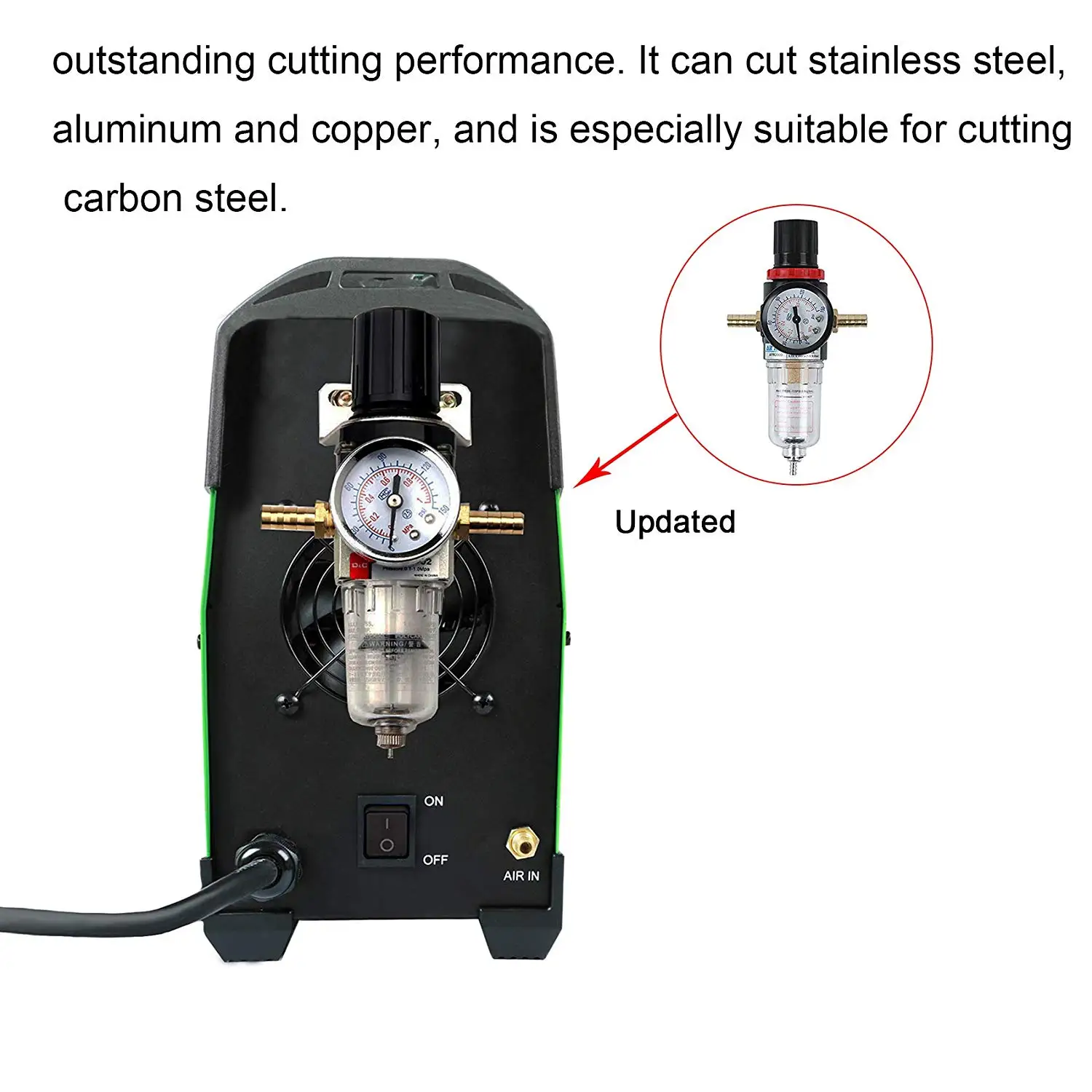Equipo de Corte por plasma de 50 amperios de aire IGBT de 220V, sin contacto, inversor HF, corte limpio de 1/2 pulgadas