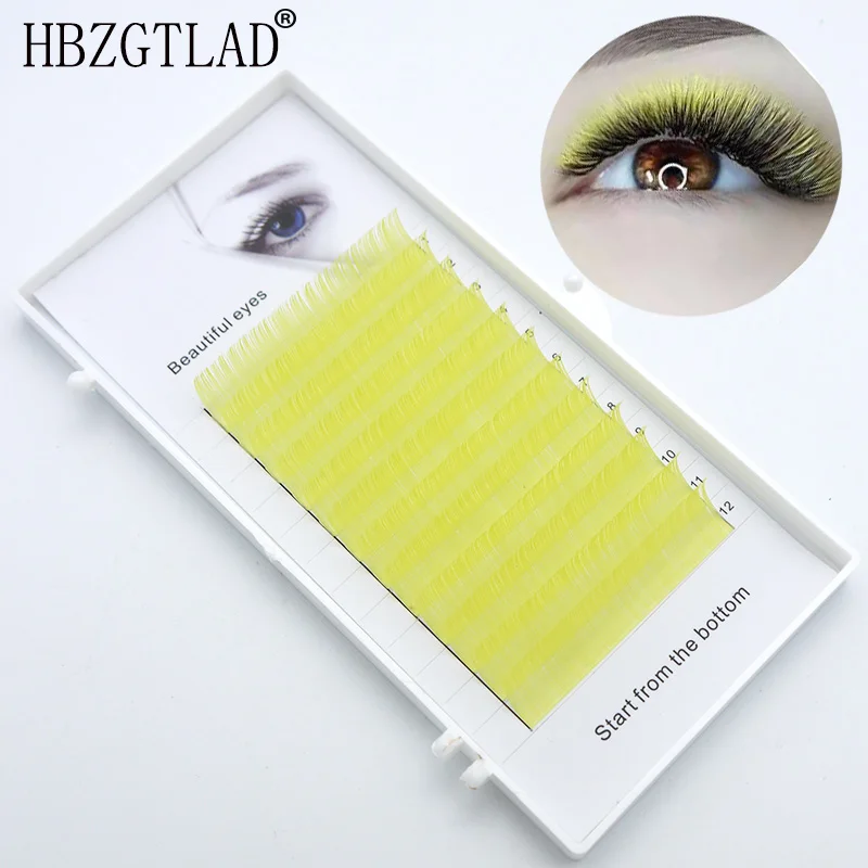 Eyelash Extension Eyelash Extensions Eyelash Extension Lashes Fake Eyelashes False Eyelashes HBZGTLAD C/D curl 0.07/0.1mm 8-13mm mix length false lashes eyelash individual colored lashes Faux eyelash extensions