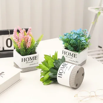 

Dropshipping Simulation Plant Cement Pot Living Room Decoration Fake Flower Desktop Decoration Artificial Plants For Home Office