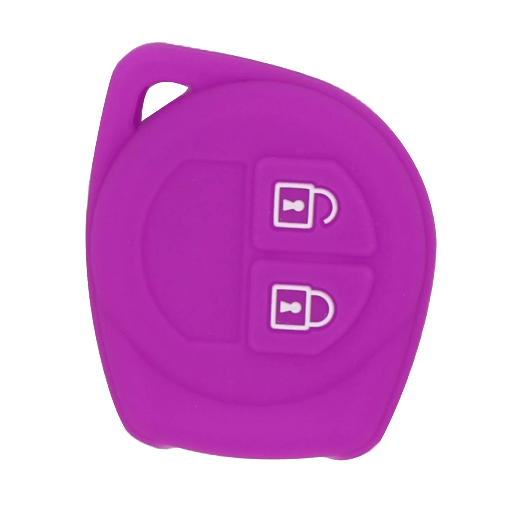 Silicone Protective Key Fob Case Cover Keyless Jacket Protector Holder Purple