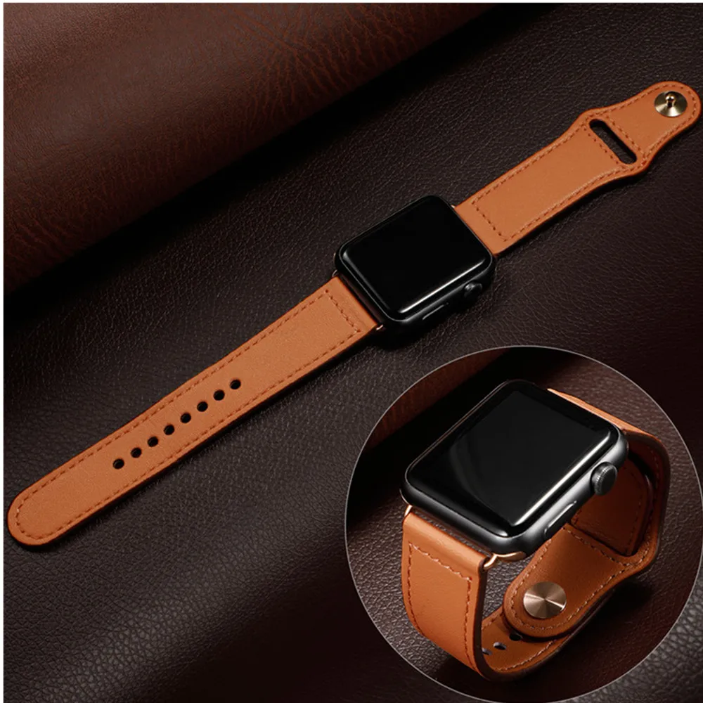 

Leather strap For apple watch band pulseira apple watch 5 4 3 band 44mm/40mm iwatch band 42mm/38mm correa bracelet watchband