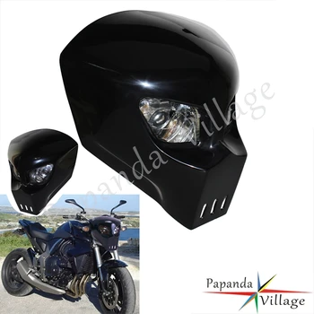 

5 Colors Custom Motorcycle 12V Headlight Skeleton Skull Front Headlight Fairing Headlamp Universal For Streetfighter Racing