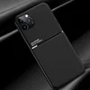 Slim Leather Texture Phone Case For iPhone 12 11 Pro Max 12 Mini SE 2022 XR X XS 7 8 Plus Built-in Magnet Metal Hard Back Cover ► Photo 1/6