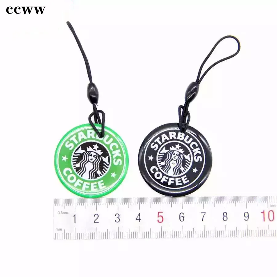 Llaveros RFID reutilizables a prueba de agua, tarjetas de Control de acceso con NFC intercambiables, patrones de diseño populares, 13,56 MHz, UID S50 1K - Imagen 5