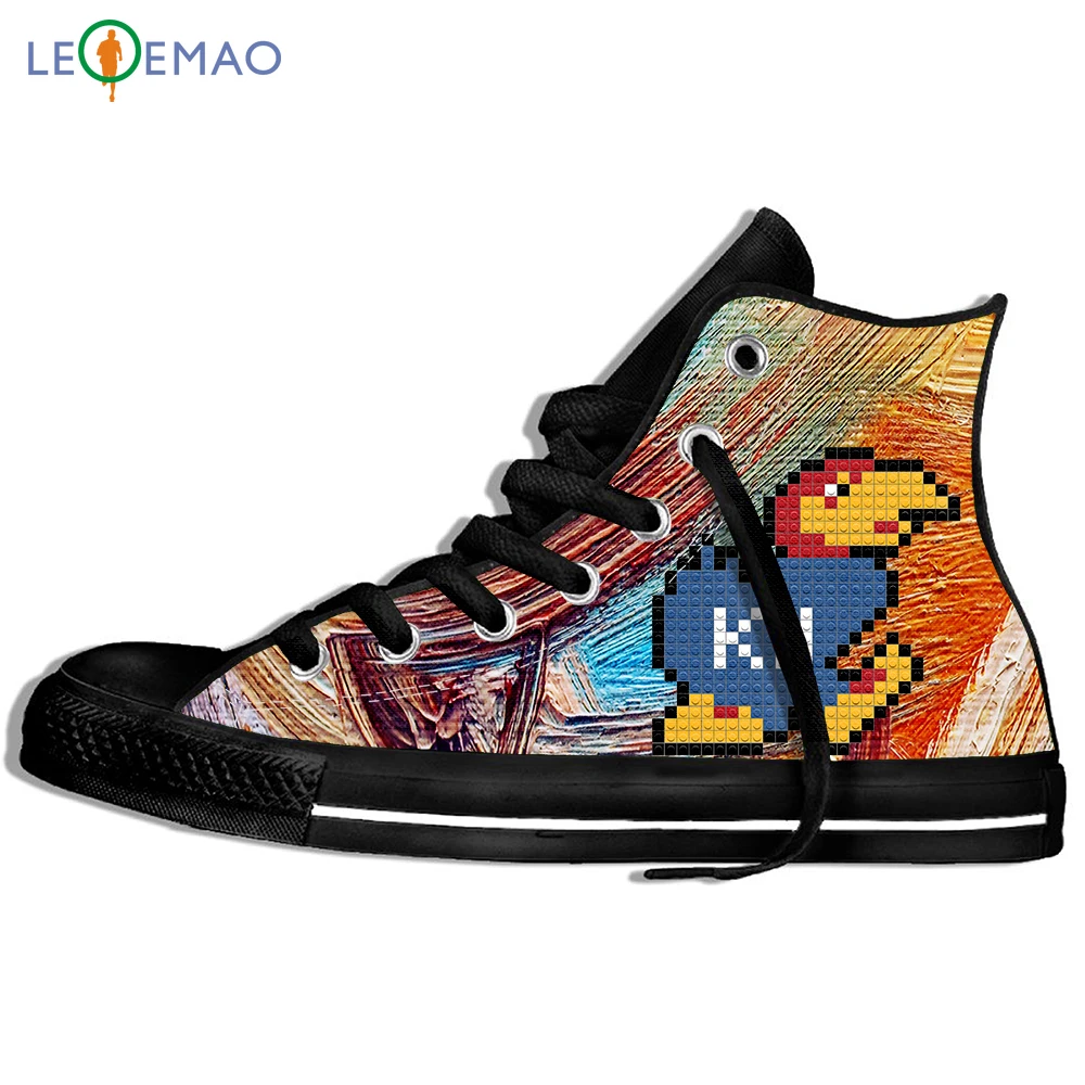 

Custom Logo Image Printing Sneakers Shoes Kansas Hot College Men And University Canvas Breathable Zapatos De Mujer Outdoor
