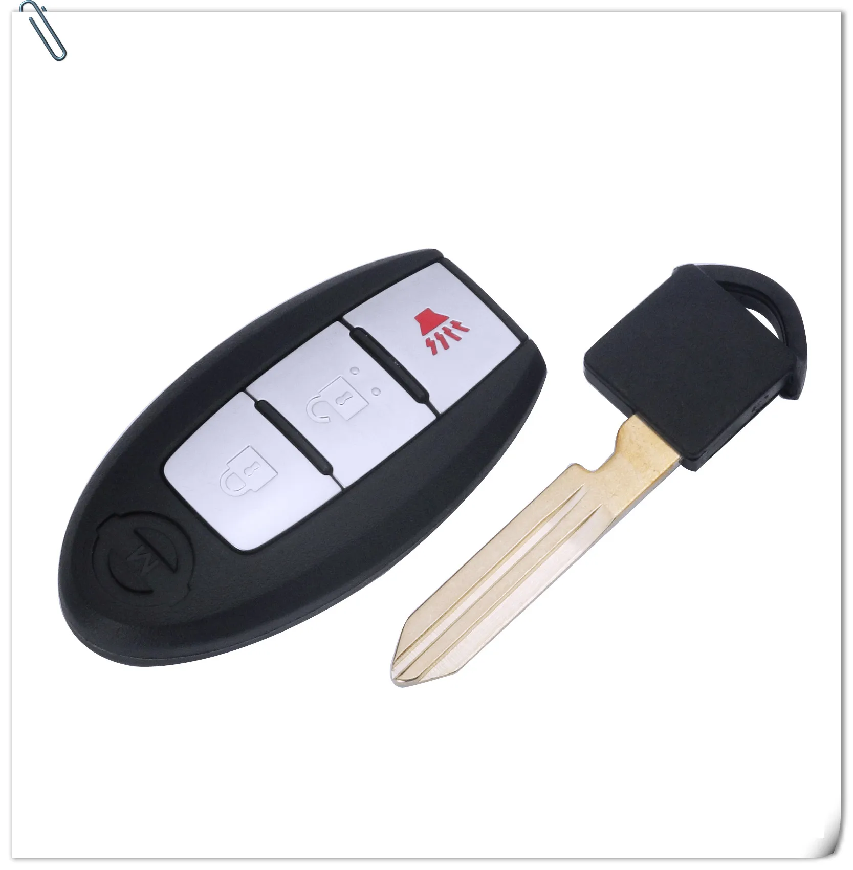 Jingyuqin умный дистанционный ключ Подходит для Nissan March Sunny Tiida Livina Sylphy Altima Maxima 3 кнопки брелок
