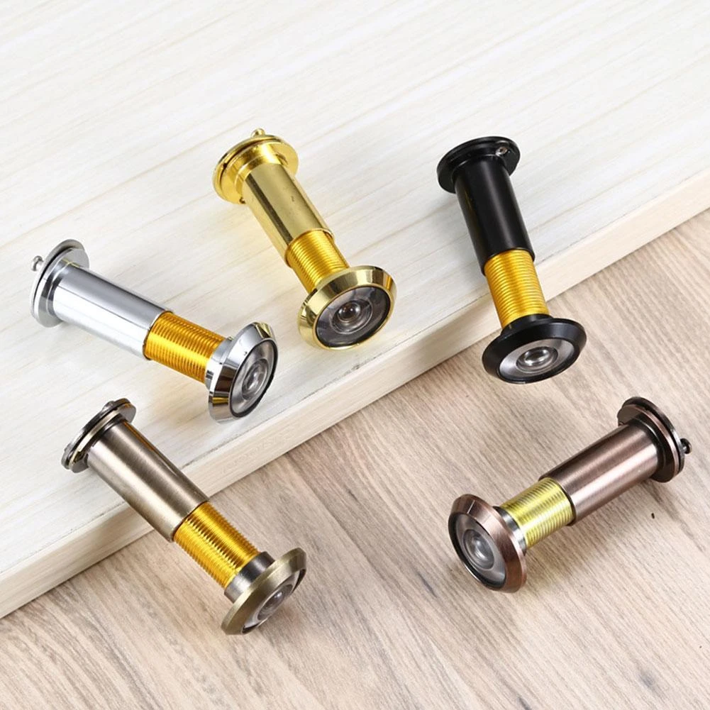 Door Eye Hole 200 Degree Wide Angle Door Viewer Hidden Viewers Lens Door Security Peephole Glass
