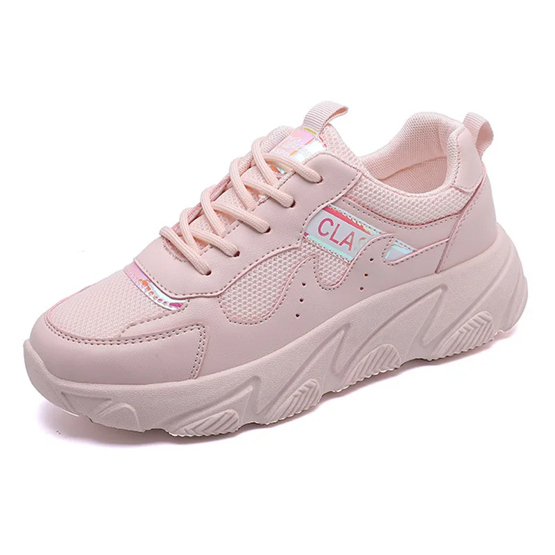 

2019 Ins Sneakers Women Shoes Breathable Mesh Height Increasing Shoes Thick Sole Women Casual Shoes Fashion Woman Sneakers A1700