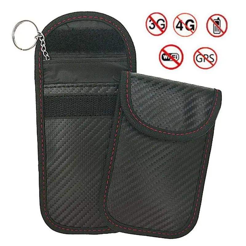 Anti-theft Car Shield Remote Control Key Set Carbon Fiber RFID Electromagnetic Shielding Package Safe Signal Blocking Case | Автомобили и