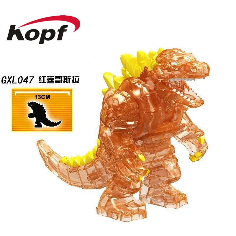 

Single Sale Action Collection Toy Famous Movie Character Red Lotus Mutant Dinosaur Building Blocks Toys For Children GXL047