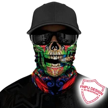 MICTUNING 3 PCS American Flag Face Mask Scarf Cover Bandanas Neck Gaiter Shields Headwear for Motorcycling Cycling Hiking