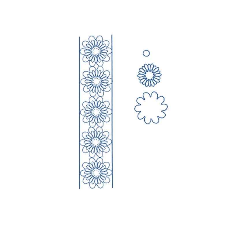 

Naifumodo Dies Flower Border Metal Cutting Dies Paper Craft for Scrapbooking Card Album Embossing Diecut Template New 2019