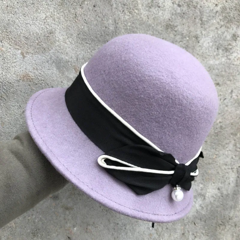 Hats For Women Wool Fedora Hat Winter 