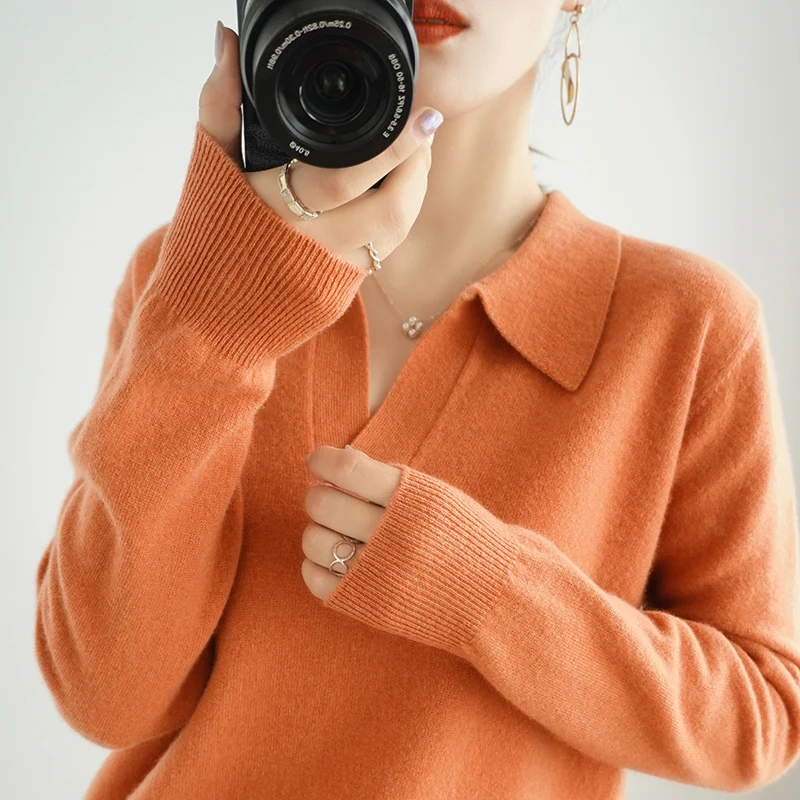 High-End Autumn Winter 100% Cashmere Pullovers