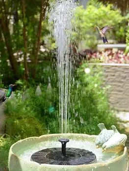 

Solar Power Water Fountain Pump 4.5V 2.7W Garden Fountain Bird Bath Fountain Water Floating Pond Garden Patio Decor Fountain