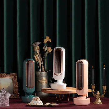 

2020 New Style Retro Humidifier Tower Fan Creative 2-in-1 Spray Fan Desktop USB Integrated Humidifying Fan