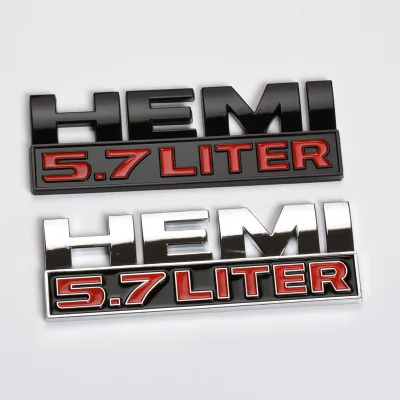 HEMI Emblème Us Car Voiture Logo Dodge Autocollant Alu 3d RAM Challenger Sticker Décalque