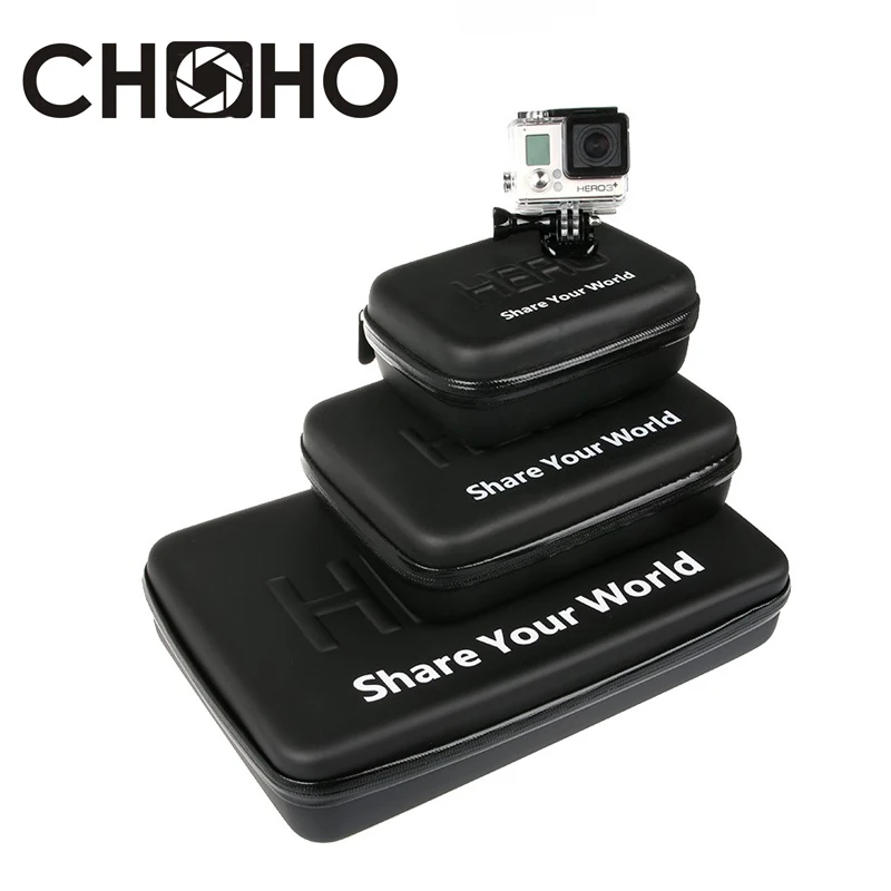 For Gopro EVA Camera Waterproof Case Portable Travel Storage collection Bag Go pro Hero 7 6 8 Xiaomi Yi 4K SJCAM Accessorie | Электроника