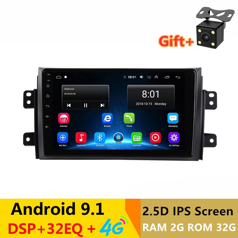9 inch Android 9.1 Car DVD Player GPS for Suzuki SX4 2006-2012 2013 audio car radio stereo navigator with bluetooth wifi 9 inch Android 9.1 Car DVD Player GPS for Suzuki SX4 2006-2012 2013 audio car radio stereo navigator with bluetooth wifi