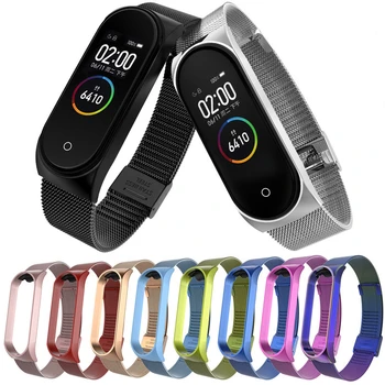 

Durable Smart Watch Strap for Xiaomi Mi Band 4 Replace Wristband With Sturdy Clasp Stainless Steel Mi Band 3 4 Watch Strap