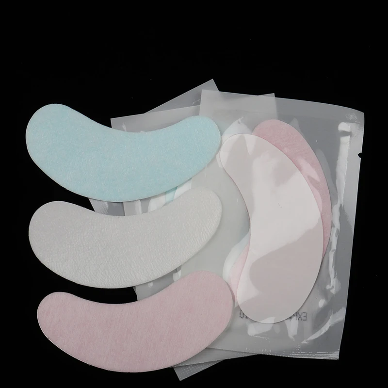 50 Pairs Eyelash Extension Pad Gel Patch Grafted Eye Stickers Makeup False Lashes Under Eye Pads Paper Patches Tips tools eyelash patches,eyelash patch,eyelash pads,eyelash accessories,eyelash extension supplies