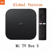 Global Versie Xiaomi Mi Tv Box S 4K Ultra Hd Android Tv 9.0 Hdr 2Gb 8Gb Wifi google Cast Netflix Smart Mi Box S Media Player