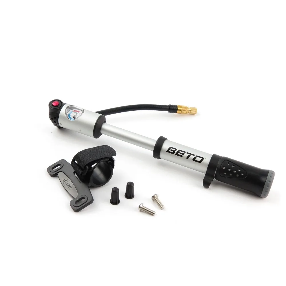 

BETO MP-036 bike Presta + Schrader FV AVm co2 Dual Valve Bike Bicycle Mini Pump Pumper