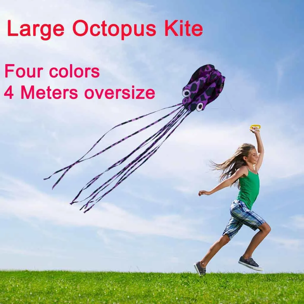 

Software Octopus Kite with Long Tail Outdoor Activity Adults Kids Toy Flying Kite Outdoor Easy To Fly воздђнй змей kites adult