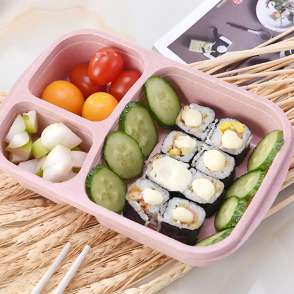separate lunch box portable bento box lunchbox leakproof food