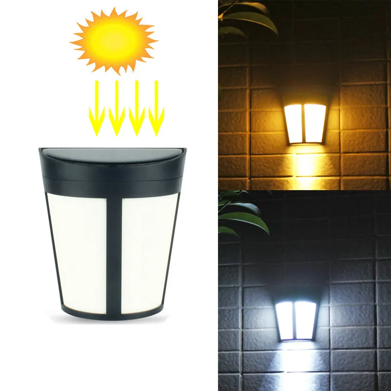 

LED Solar Power Light Control Wall Light 6 LED Outdoor Waterproof Energy Save Auto ON/OFF sensor Garden Yard Landscape Lighting