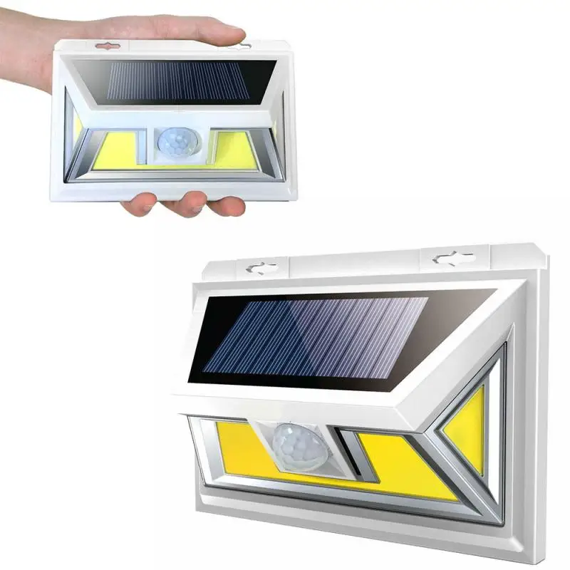 Настенный светильник на солнечной батарее IP67 74LED индукционный +