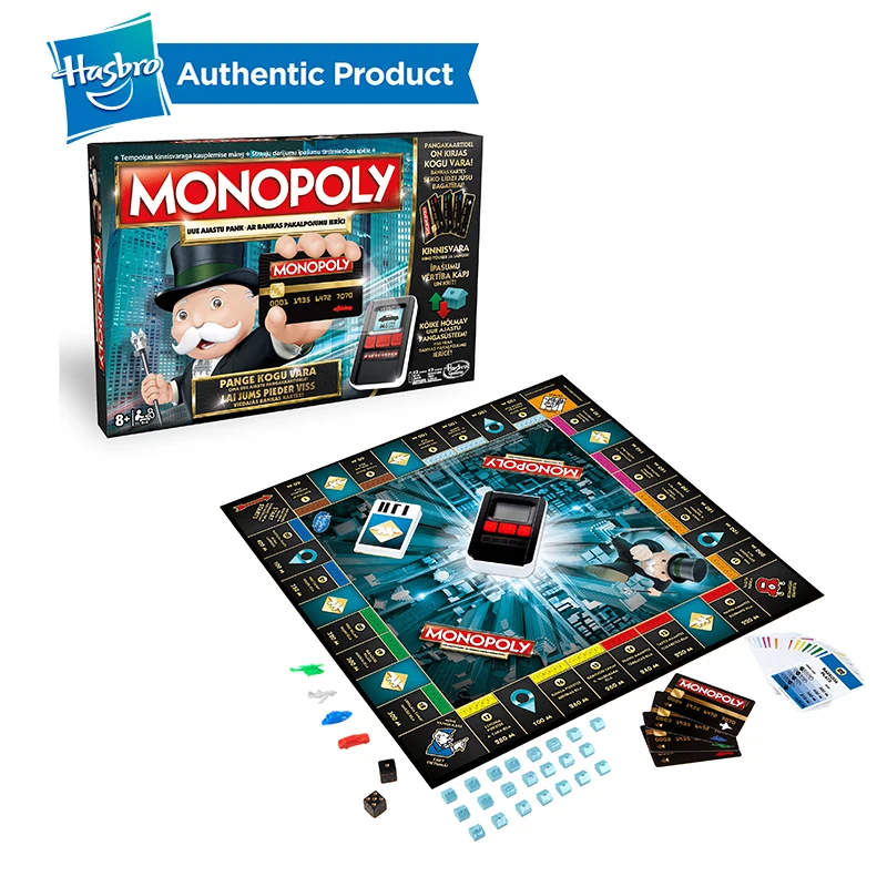  Hasbro The electronic Monopoly game Adult Family Gaming Together Popular Fans E-Banking Upgrade Chi